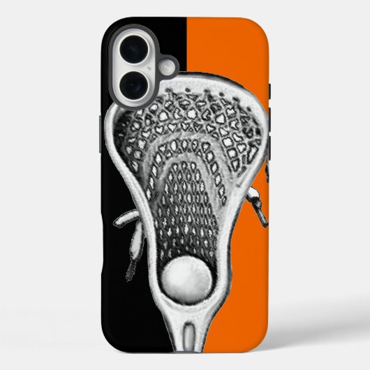 Lacrosse Sports Orange Coque-Mate coque iphone (Verso)