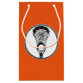 Lacrosse Sports Orange Petit sac cadeau (Dos)
