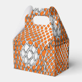 Lacrosse Sports Oranje Favor Box Bedankdoosjes (Achterkant)