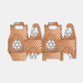 Lacrosse Sports Oranje Favor Box Bedankdoosjes (Uitgevouwen)