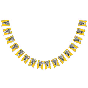 Lacrosse Sports Yellow Bunting Flags Vlaggetjes