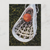 Lacrosse Stick en Ball Briefkaart (Voorkant)