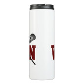 Lacrosse Sticks Aangepaste speler NAAM Team kleure Thermosbeker (Achterkant)