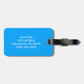 Lacrosse Sticks Bagagelabel Blue (Achterkant horizontaal)