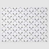 Lacrosse Sticks Balls Sports Black White Gift Wrap Tissuepapier (Voorkant)