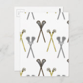 Lacrosse Sticks Briefkaart (Voorkant / Achterkant)