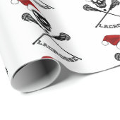 Lacrosse Sticks Kerstmis Cadeaupapier (Rol Hoek)