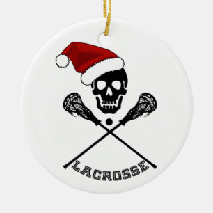 Lacrosse Sticks Kerstmis Keramisch Ornament