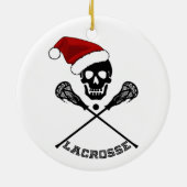 Lacrosse Sticks Kerstmis Keramisch Ornament (Achterkant)