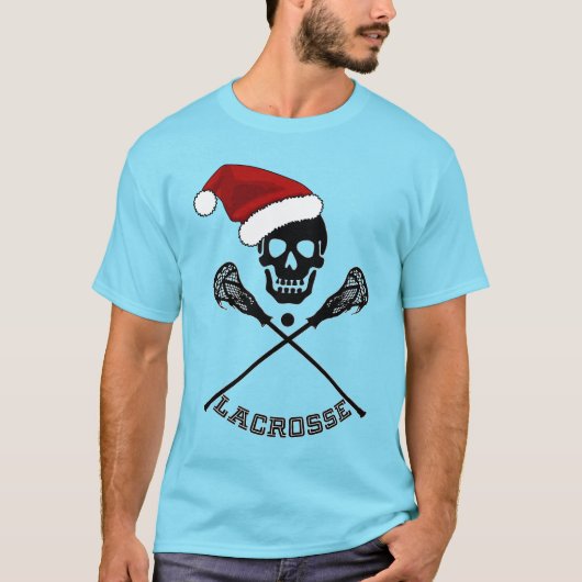 Lacrosse Sticks Kerstmis T-shirt (Voorkant)