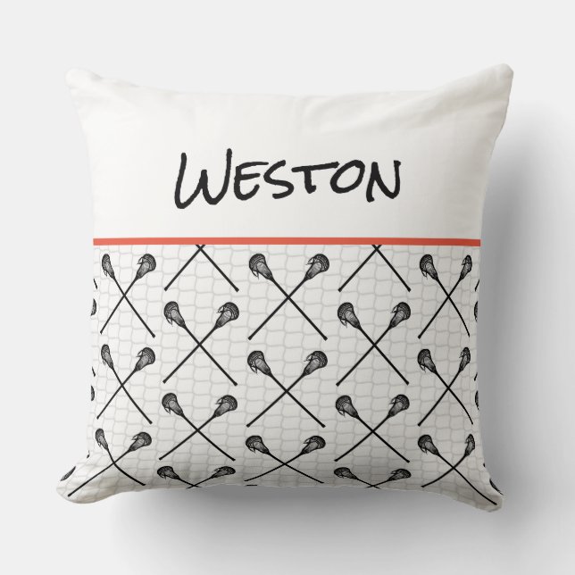 Lacrosse Sticks NAAM Sport Net Goal Ball Fun Kussen (Voorkant)