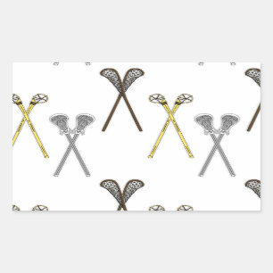 Lacrosse Sticks Rechthoekige Sticker