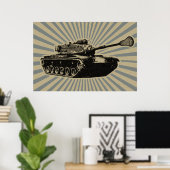 Lacrosse Tank Poster (Thuiskantoor)