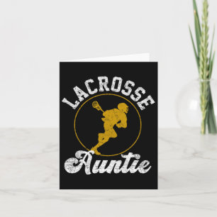 Lacrosse tante Lacrosse minnaar vaders dag Kaart