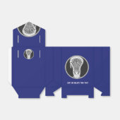 Lacrosse Team Blue Bedankdoosjes (Uitgevouwen)