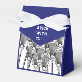 Lacrosse Team Blue Favor Box Bedankdoosjes