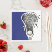 Lacrosse Team Blue Party Servet (Insitu)