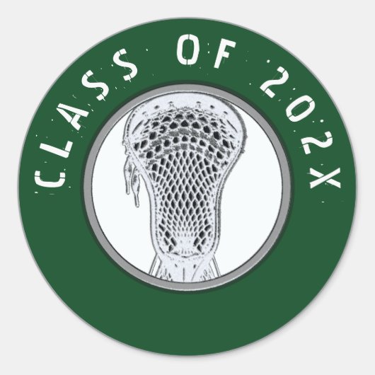 Lacrosse Team Class van 2025 Classic Round Sticker (Voorkant)