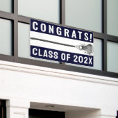 Lacrosse Team Congrats Banner (Buitenkant Gebouw)