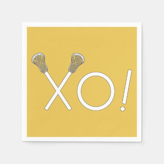 Lacrosse Team Gold Servet (Voorkant)