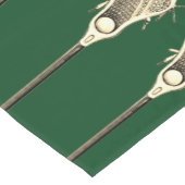 Lacrosse Team Green Short Table Runner Korte Tafelloper (Hoek)
