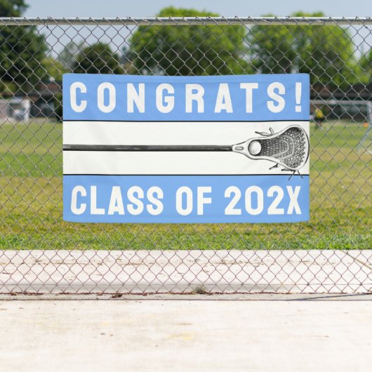 Lacrosse Team Light Blue Banner (Insitu)