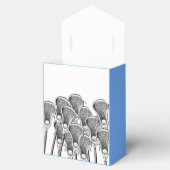 Lacrosse Team Light Blue Favor Box Bedankdoosjes (Geopend)