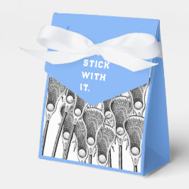 Lacrosse Team Light Blue Favor Box Bedankdoosjes