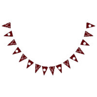 Lacrosse Team Maroon Bunting Flags