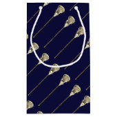 Lacrosse Team Navy Blue Klein Cadeauzakje (Achterkant)