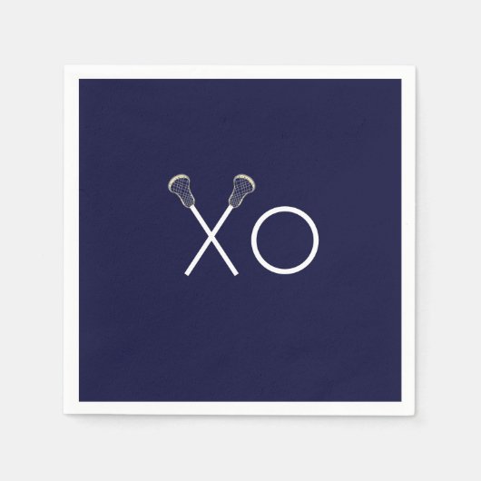 Lacrosse Team Navy Blue Servet (Voorkant)