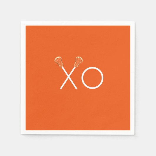 Lacrosse Team Oranje Servet (Voorkant)