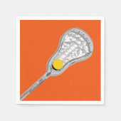 Lacrosse Team Oranje Servet (Voorkant)