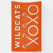 Lacrosse Team Oranje Spandoek (Verticaal)