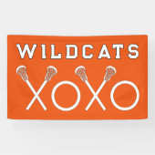 Lacrosse Team Oranje Spandoek (Horizontaal)