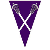 Lacrosse Team Paars Vlaggetjes (Eerste vlag)