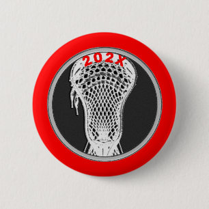 Lacrosse Team Player Keepomwille Gift Button