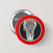 Lacrosse Team Player Keepomwille Gift Button (Voorkant /achterkant)