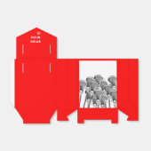 Lacrosse Team Red Favor Box Bedankdoosjes (Uitgevouwen)