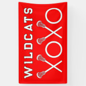 Lacrosse Team Red Spandoek (Verticaal)