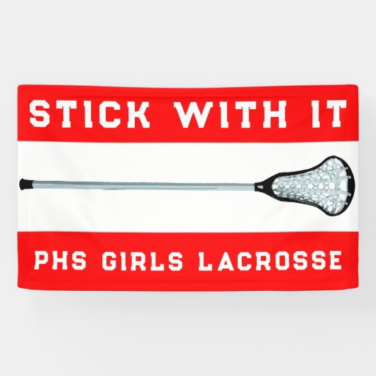 Lacrosse Team Red Spandoek (Horizontaal)