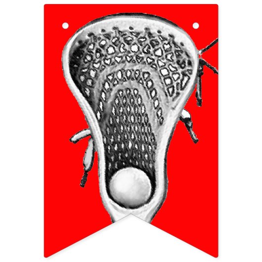 Lacrosse Team Red Vlaggetjes (Tweede vlag)