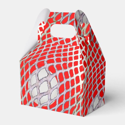 Lacrosse Team Rode Partij Bedankdoosjes (Voorkant Zijde)