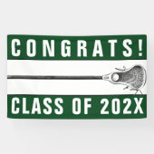 Lacrosse Team Senior Night Green Banner (Horizontaal)