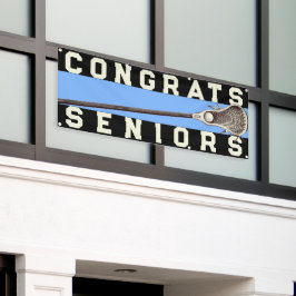 Lacrosse Team Seniors Light Blue Congrants Banner