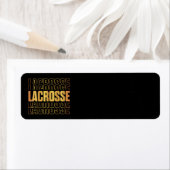 Lacrosse tekst Adresetiketten Etiket (Insitu)