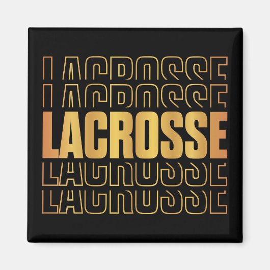 Lacrosse tekst magneet (Voorkant)