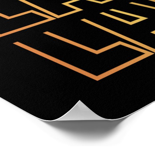 Lacrosse tekst Poster (Hoek)