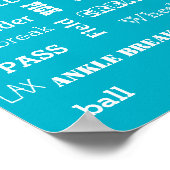 Lacrosse Terminology Poster (Hoek)