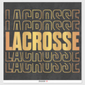 Lacrosse Text Vinyl Sticker (Vel)